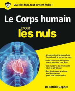 Livre  Corps humain Pour les nuls - Gepner Patrick