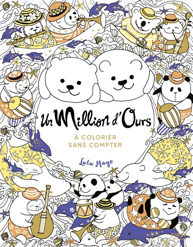 Livre  Un Million d'Ours à colorier sans compter - Mayo Lulu