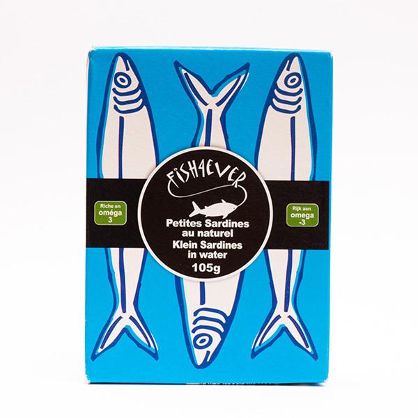 Petites sardines au naturel 105g