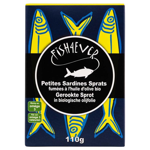 Petites sardines sprats fumées à l'huile d'olive 110g