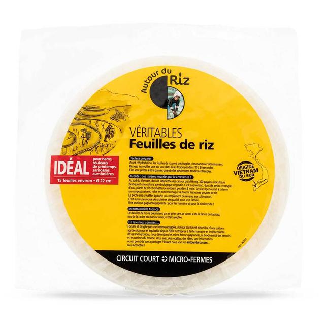 Feuilles de riz 22cm, 150g