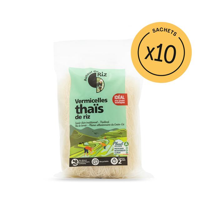 Vermicelles thaïs de riz blanc - Colis 10 x 200 g