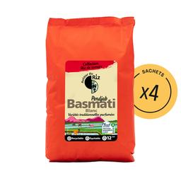 Riz Basmati blanc équitable - Colis 4 x 2 kg