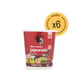 Soupe instantanée Bio Mon rãmen japonais - Colis de 6 soupes