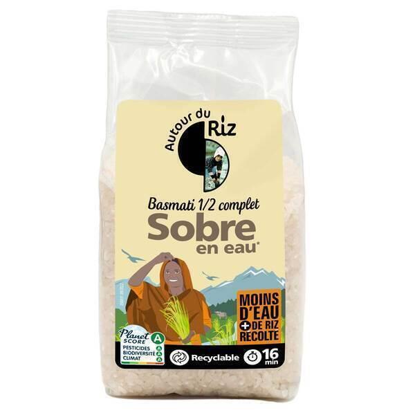 Riz basmati demi complet sobre en eau 400g