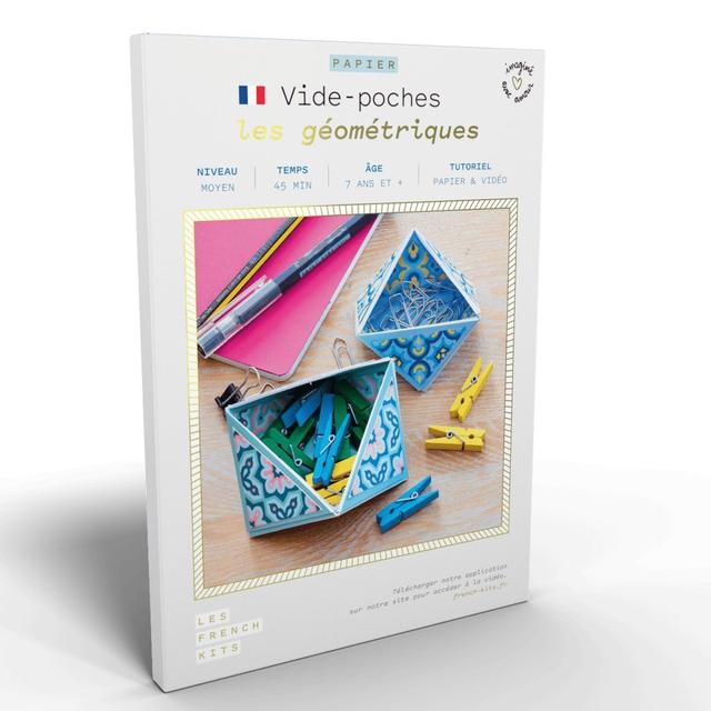 Coffret DIY origami - 2 Vide-poches - motif géométrique