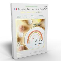 Coffret DIY - Broderie décorative - Arc-en-ciel