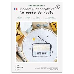 Coffret DIY - Broderie décorative - Le poste de radio