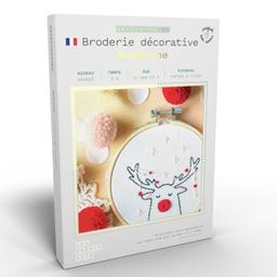 Coffret DIY - Broderie décorative - Rudolphe le Renne