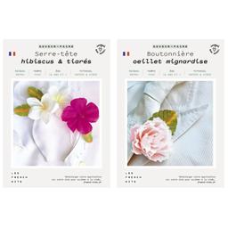 Coffret DIY papier - Mariage - 1 Serre-Tête floral + 1