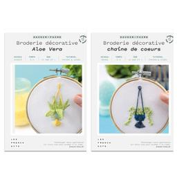 Coffrets 2 Broderies décoratives - Plantes d'intérieur 3