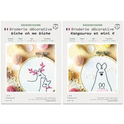 Coffrets 2 Broderies décoratives - Déco enfant - Biche et