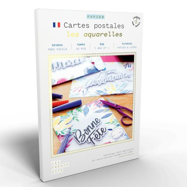 Coffret Scrapbooking - 3 Cartes postales - Messages