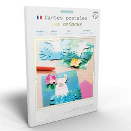 Coffret Scrapbooking - 3 Cartes postales - Animaux