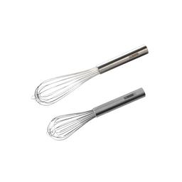 Lot de 2 fouets de cuisine ou de pâtisserie en inox 25 cm et 30