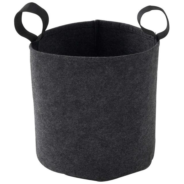 Sac plantation feutre géotextile ø 25 cm 12,3 L Gris Anthracite