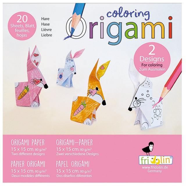 Coloring Origami - Lièvre