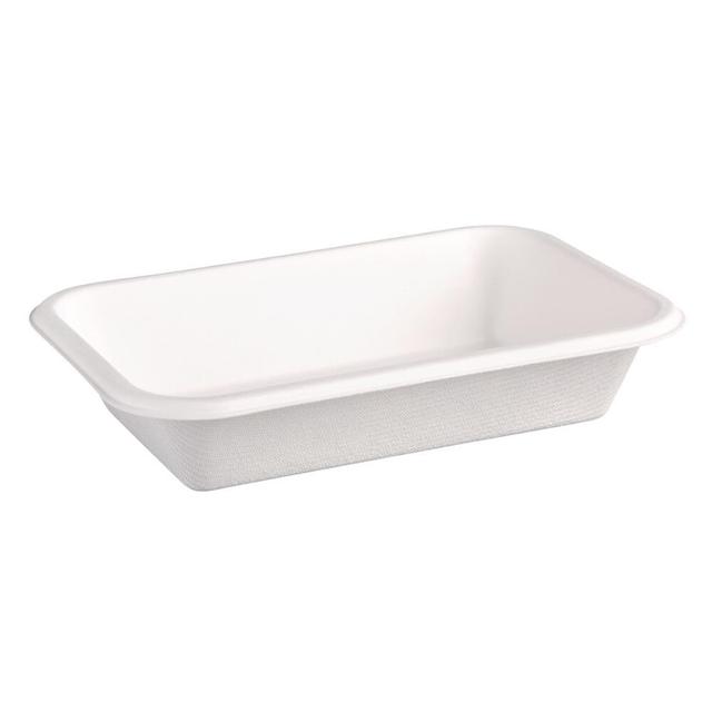 Lot de 50 barquettes en Bagasse Compostable - Fiesta Green - DW3