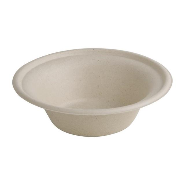 Bols Ronds Compostables en Bagasse Coloris Naturel - Lot de 50 -