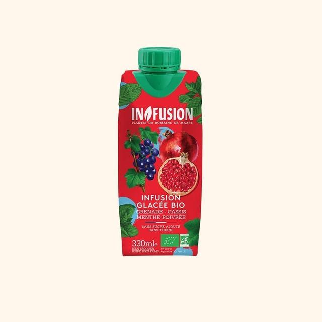 Infusion Glacée Grenade Cassis Menthe Poivrée Bio - 33cl