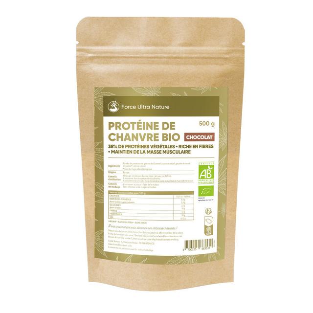 PROTEINE DE CHANVRE BIO CHOCOLAT 500g