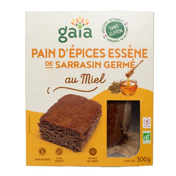 Pain d'épices Essène de sarrasin germé au miel 300g sans gluten