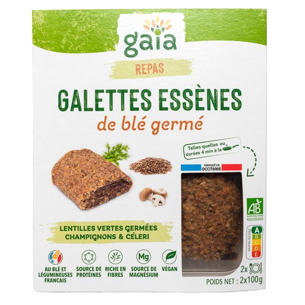 Galettes Essènes de blé germé lentilles champ. cél. 2x100g