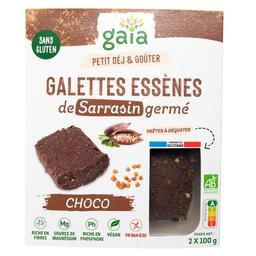 Galettes Essènes de sarrasin germé choco 2x100g sans gluten