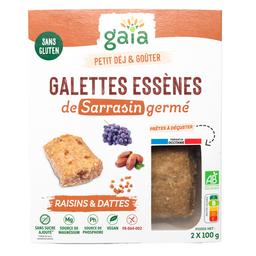 Galettes Essènes de sarrasin germé raisins & dattes 2x100g