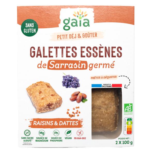 Galettes Essènes de sarrasin germé raisins & dattes 2x100g