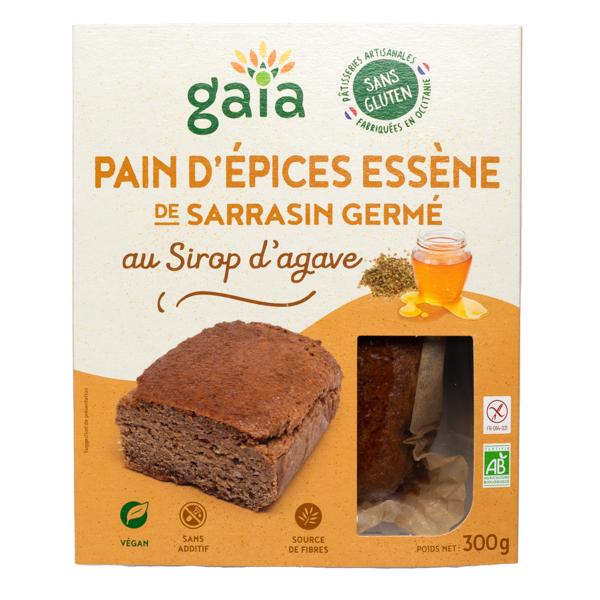 Pain d'épices Essène de sarrasin germé au sirop d'agave 300g