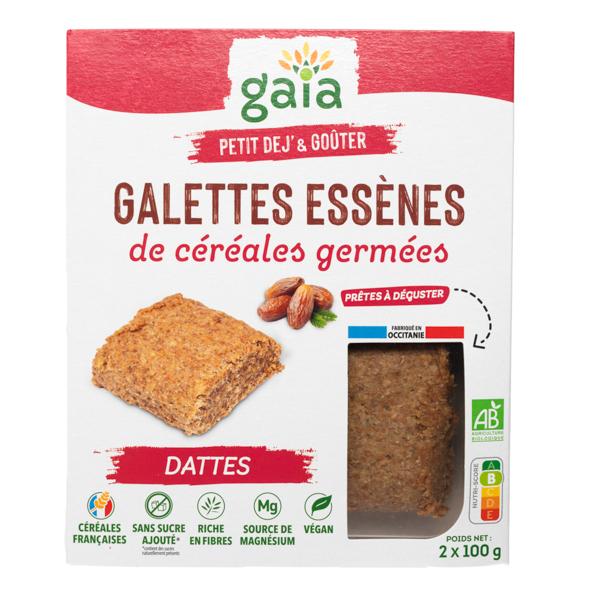 Galettes Essènes de céréales germées dattes 2x100g