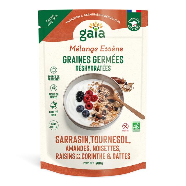 Mélange Essène de graines germées et fruits secs 200g