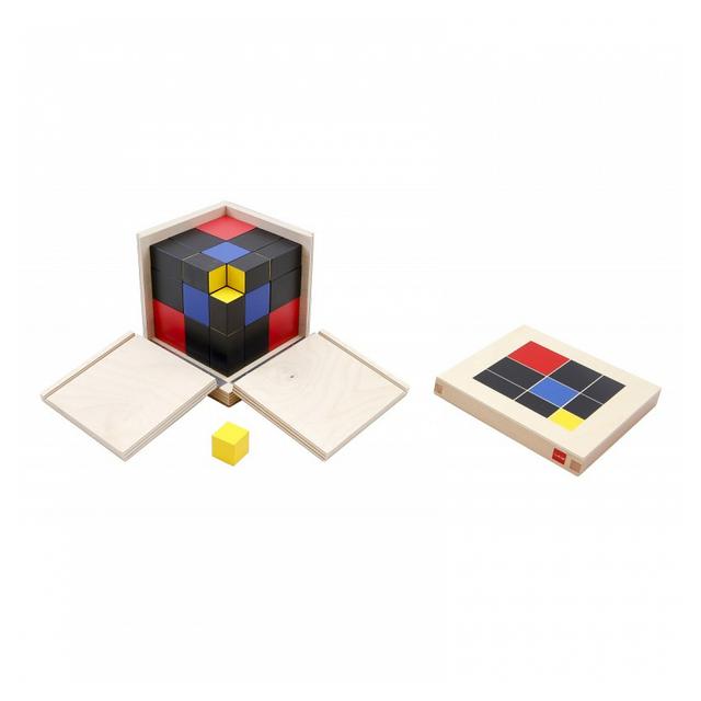 Jeu d'apprentissage - Cube trinôme - jeu Montessori