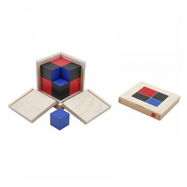 Jeu d'apprentissage - Cube binomial - jeu Montessori