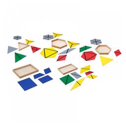 Jeu d'apprentissage - Triangles constructifs - jeu Montessori