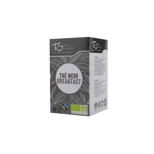 Thé noir breakfast Bio 24 sachets 48g Touch Organic