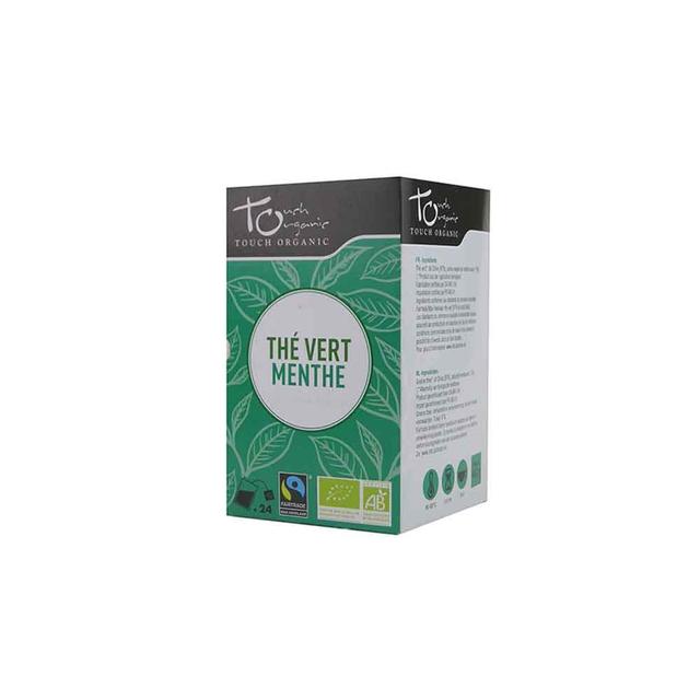 Thé vert Bio à la menthe 24 sachets 43g Touch Organic