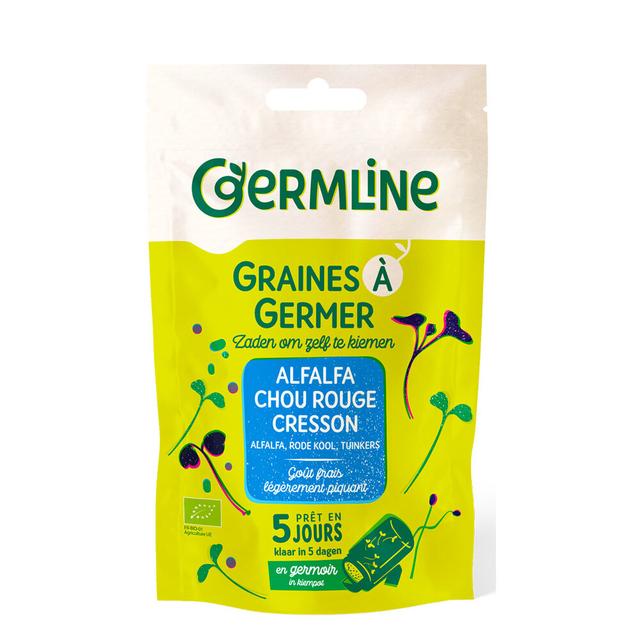 Graines à germer alfalfa cresson et chou rouge 150g