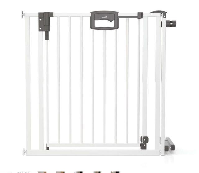 Barrière Easylock Plus métal 84.5-92.5 cm blanc