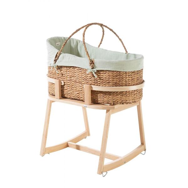 Ensemble Moses : Basket plus pied tissu pistache