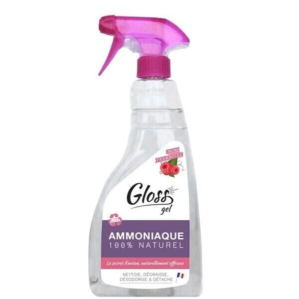 Gloss ammoniaque naturelle gel arôme framboise