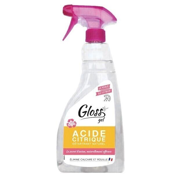 Gloss acide citrique gel détartrant naturel