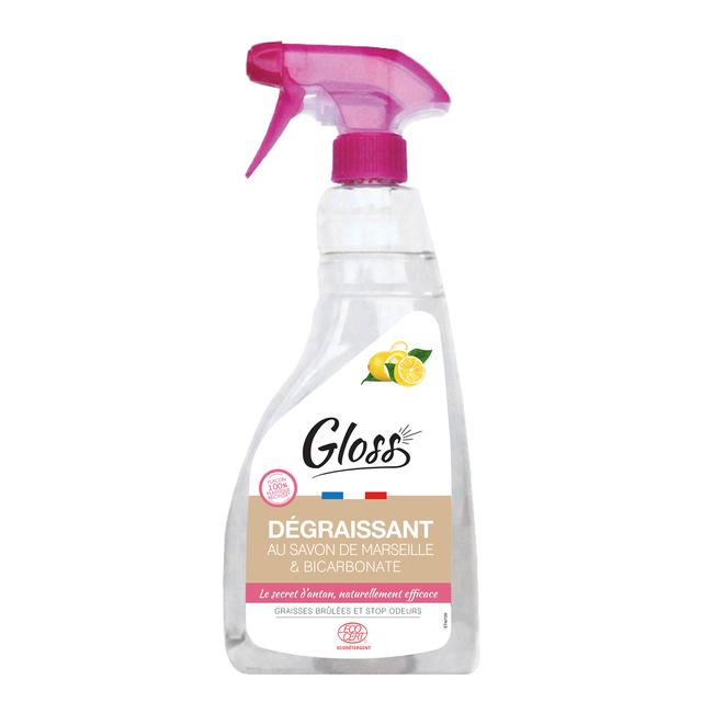 gloss - dégraissant au savon de marseille et bicarbonate - 750ml