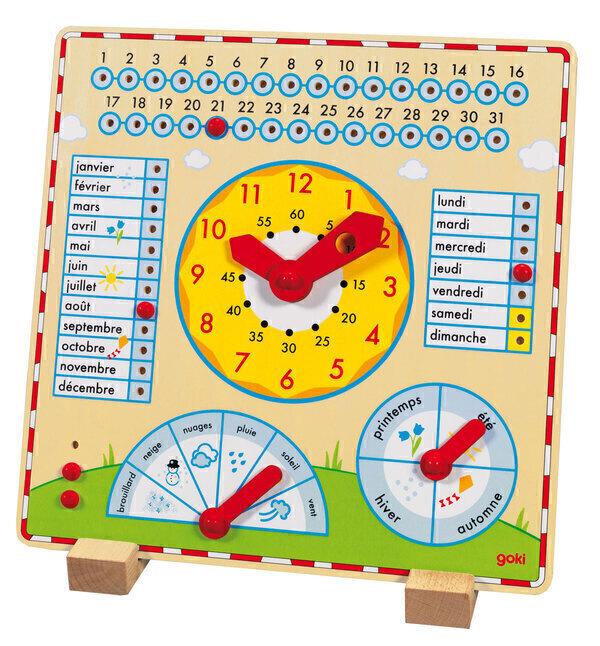 Horloge Calendrier en bois - Des 5 ans