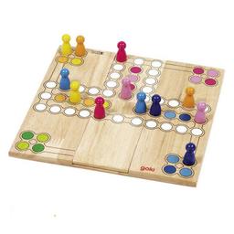 Jeu de ludo petits chevaux en bois