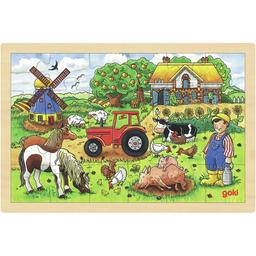 Puzzle en bois 24 pièces La Ferme Des Meuniers - GOKI