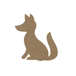 Renard en bois MDF à décorer - 15 cm