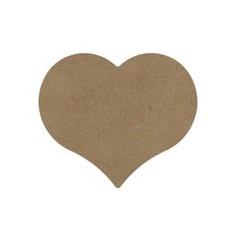 Coeur en bois MDF à décorer - 15 x 14 cm