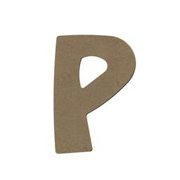 Lettre majuscule P en bois MDF à décorer - 15 cm